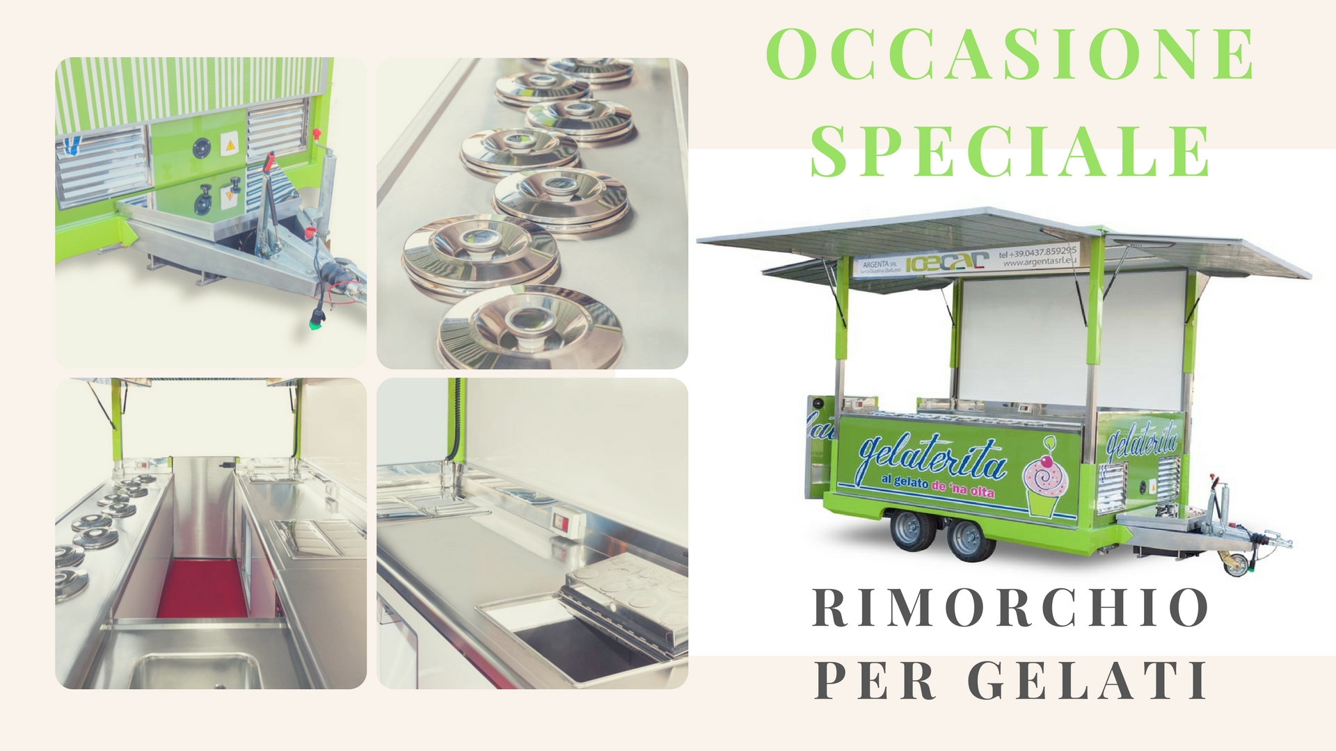 carretto gelateria usato prezzo rimorchio